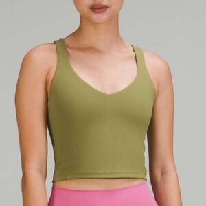 LuLulemon align bronzed green tank top, size 4